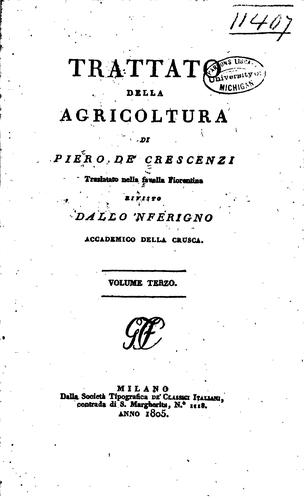 Cover for Trattato della agricoltura