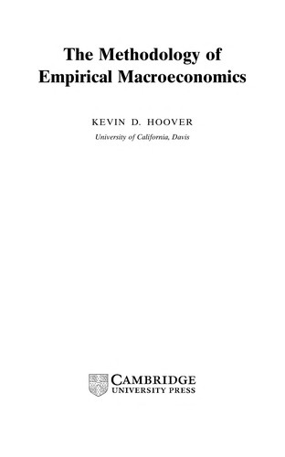 Cover for The Methodology of Empirical Macroeconomics