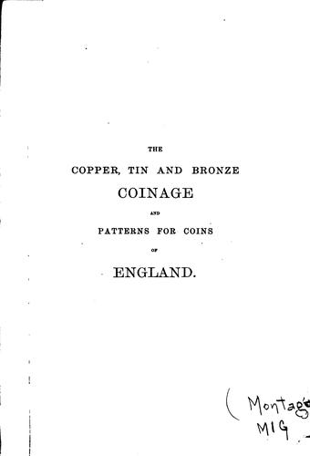 Cover for The copper, tin and bronze coinage and patterns for coins of England