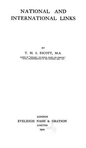 Cover for National and international links