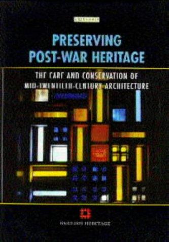 Cover for Preserving Post War Heritage