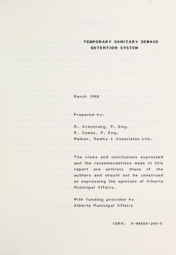 Cover for Temporary sanitary sewage detention system