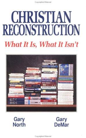 Cover for Christian reconstruction