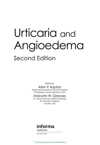 Cover for Urticaria and Angioedema, Second Edition