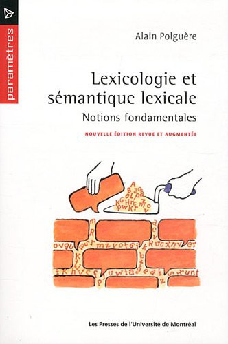 Cover for LEXICOLOGIE ET SEMANTIQUE LEXICALE