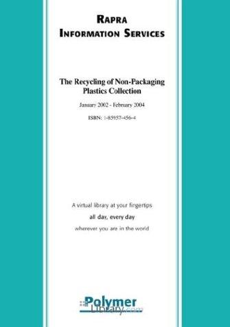Cover for The Recycling Of Non-packaging Plastics Collection