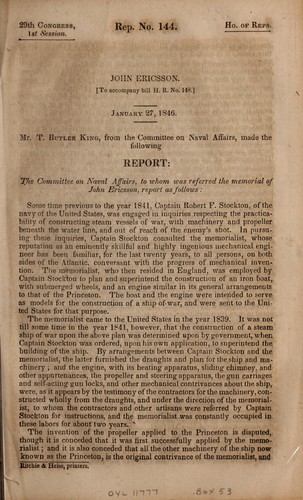 Cover for John Ericsson
