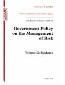 Cover for Government Policy on the Management of Risk