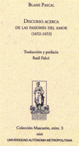Cover for Discurso acerca de las pasiones del amor (1652-1653)