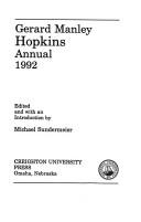 Cover for Gerard Manley Hopkins Annual