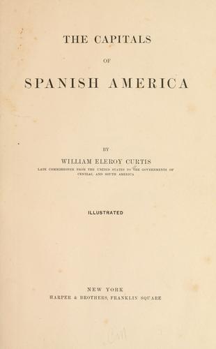 Cover for The capitals of Spanish America