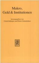 Cover for Makro, Geld & Institutionen