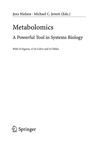Cover for Metabolomics