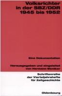 Cover for Volksrichter in der SBZ/DDR 1945 bis 1952