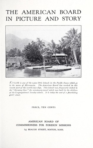 Cover for The American board in picture and story ...