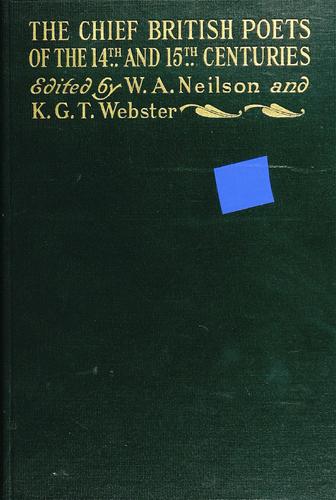 Cover for Chief British poets of the fourteenth and fifteenth centuries