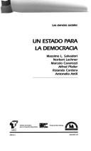 Cover for Un Estado para la democracia
