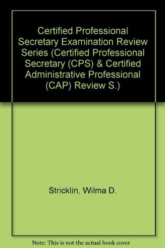 Cover for Behavioral Science in Business (Certified Professional Secretary Examination Review Series, Module 1)