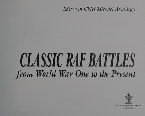 Cover for Classic RAF battles