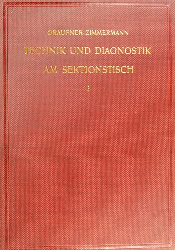 Cover for Technik und Diagnostik am Sektionstisch