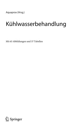Cover for Ku hlwasserbehandlung (German Edition)
