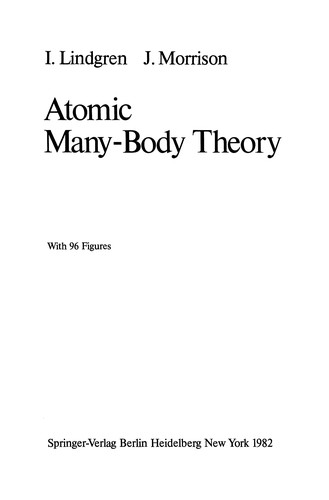 Cover for Atomic Many-Body Theory