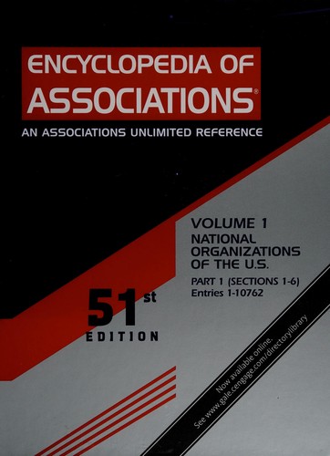 Cover for Encyclopedia of associations
