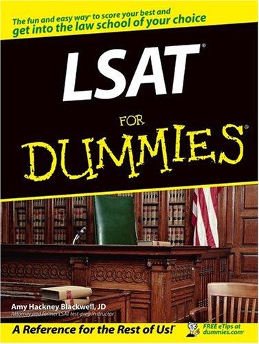 Cover for LSAT For Dummies