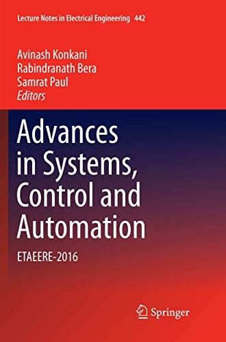 Cover for Advances in Systems, Control and Automation