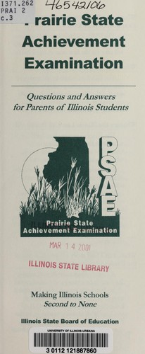 Cover for Prairie State Achievement Examination