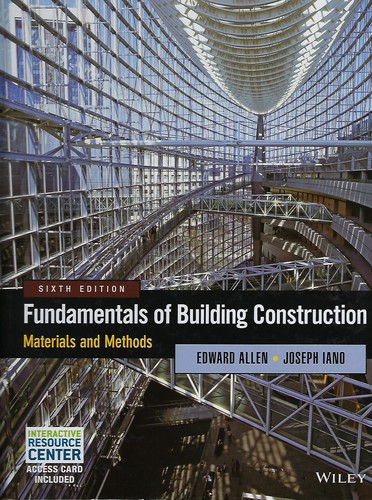 Cover for Fundamentals of building construction : materials and methods