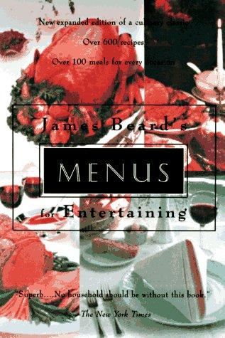 Cover for James Beard's menus for entertaining.