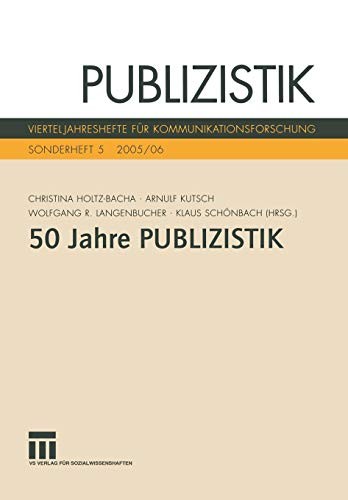 Cover for Fünfzig Jahre Publizistik