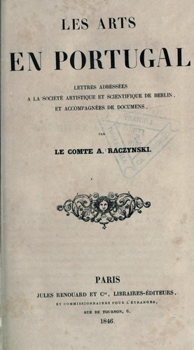 Cover for Les arts en Portugal