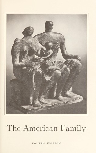 Cover for The American family. Fourth edition. (Second printing.).
