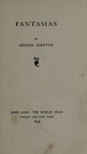 Cover for Fantasias