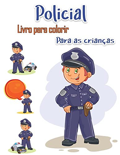 Cover for Policial Livro para colorir para crianças