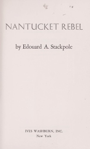 Cover for Nantucket rebel