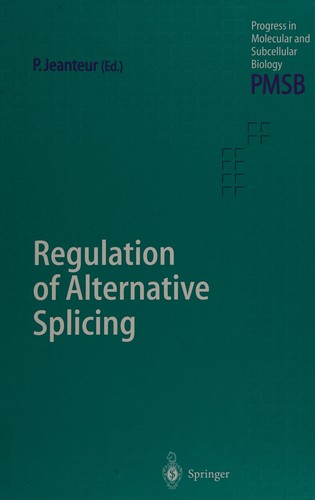 Cover for Regulation of alternative splicing