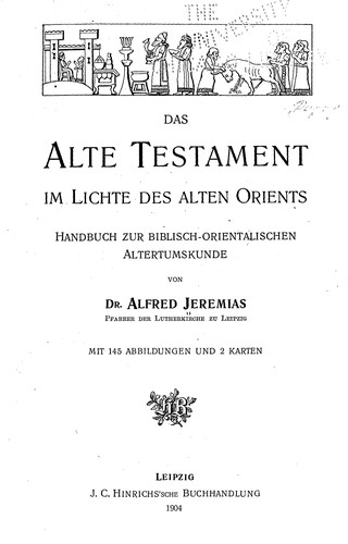 Cover for Das Alte Testament im Lichte des Alten Orients