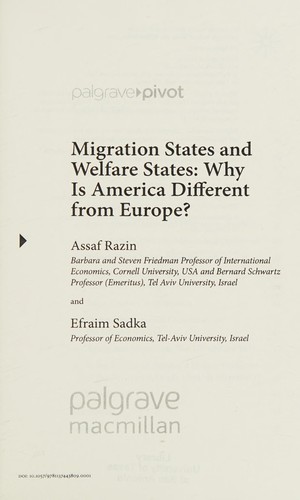 Cover for Migration states and welfare states