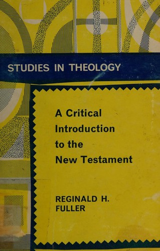 Cover for A critical introduction to the New Testament