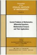 Cover for Current problems of mathematics