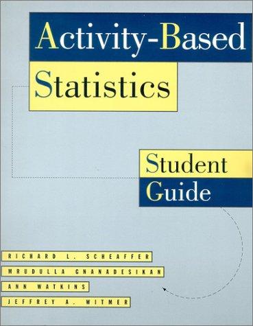 Cover for Activity-based statistics