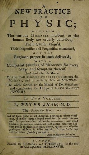 Cover for A new practice of physic