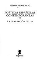 Cover for Poéticas españolas contemporáneas