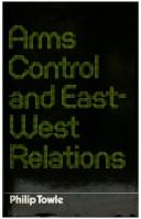 Cover for Arms control and East-West relations