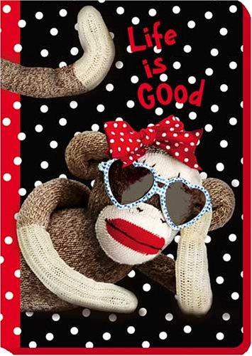 Cover for Life is Good -J30 - Sock Monkey Blank Journal