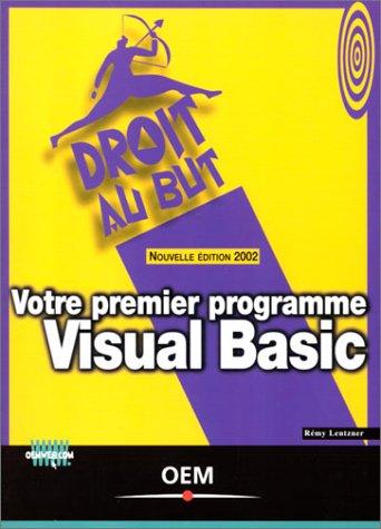 Cover for Votre premier programme Visual Basic