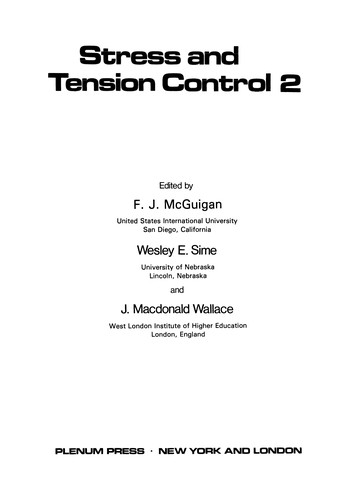 Cover for Stress and Tension Control 2
